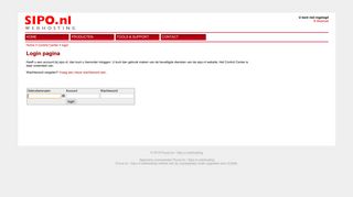 
                            12. Sipo.nl Control Center - Login