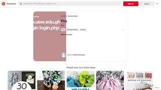 
                            12. sip.uew.edu.gh login login.php | Sewing projects | Pinterest | Sewing ...