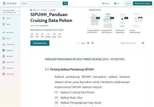 
                            5. SIPUHH_Panduan Cruising Data Pohon - Scribd