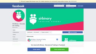 
                            4. Sir Binary - Escuela de Trading | Facebook