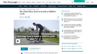 
                            7. Sir Chris Hoy: how to teach a child to cycle - The Telegraph