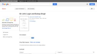 
                            10. Sir John Login and Duleep Singh - Resultat for Google Books