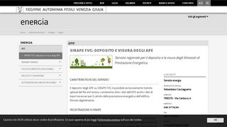 
                            11. SIRAPE FVG: deposito e visura degli APE - Regione FVG