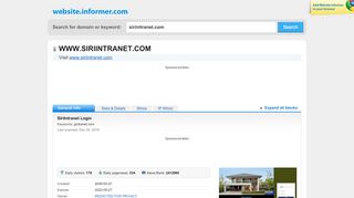 
                            7. siriintranet.com at WI. SiriIntranet Login - Website Informer