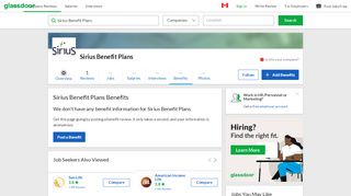 
                            13. Sirius Benefit Plans Employee Benefits and Perks | Glassdoor.ca
