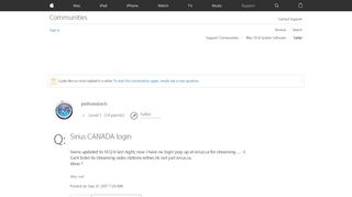 
                            4. Sirius CANADA login - Apple Community