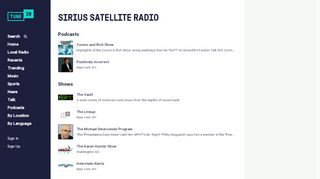 
                            13. Sirius Satellite Radio | Free Internet Radio | TuneIn