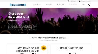 
                            5. SiriusXM Free Trial! Get Top Music, Sports News & Talk Radio