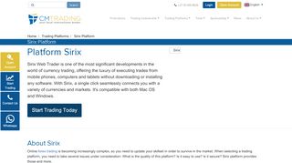 
                            3. Sirix Platform | Sirix Webtrader | CM Trading