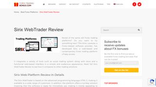 
                            13. Sirix WebTrader Review tests possibilities of web trading soft