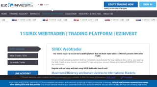 
                            12. SIRIX Webtrader | Trading Platform | Ezinvest 11SIRIX Webtrader ...