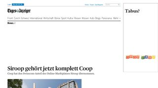 
                            11. Siroop gehört jetzt komplett Coop - News: Standard - tagesanzeiger.ch