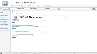 
                            12. SIRVA Relocation - Login - Network - ActivityForum