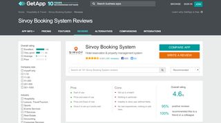
                            6. Sirvoy Booking System Reviews - Ratings, Pros & Cons, Analysis and ...