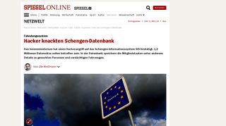 
                            7. SIS: Hacker kopierten Teile der Schengen-Datenbank - Spiegel Online