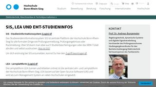
                            3. SIS, LEA und EMT-Studieninfos | Hochschule Bonn-Rhein-Sieg (H-BRS)