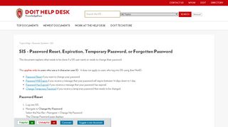 
                            11. SIS - Password Reset, Expiration, Temporary Password, or ...