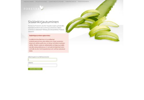 
                            4. Sisäänkirjautuminen | Forever Living Products Scandinavia AB