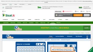 
                            7. Sisal 10eLotto: scopri estrazioni online e vincite del dieci e lotto