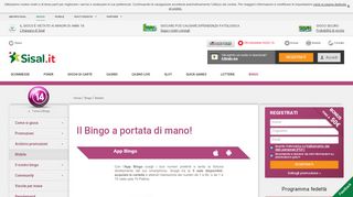 
                            2. Sisal.it | Bingo | Mobile