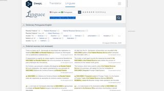 
                            12. Siscomex Receita Federal - English translation – Linguee