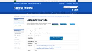 
                            2. Siscomex Trânsito — Receita Federal