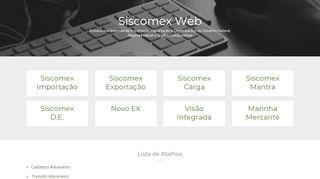 
                            3. Siscomex Web - Acessos aos Sistemas - Acessos aos Sistemas de ...