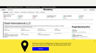 
                            8. Sisel International LLC: Company Profile - Bloomberg