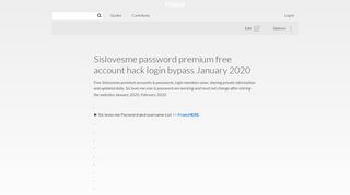 
                            11. Sislovesme password premium free account hack login bypass July ...