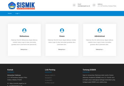 
                            3. SISMIK – Sistem Informasi Akademik