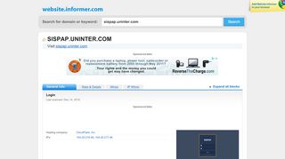 
                            6. sispap.uninter.com at Website Informer. Login. Visit Sispap Uninter.