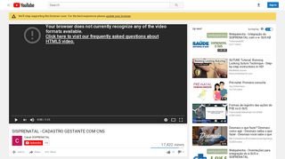 
                            7. SISPRENATAL - CADASTRO GESTANTE COM CNS - YouTube