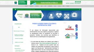 
                            4. SISPRENATAL - Superintendência Geral de Atenção à Saúde