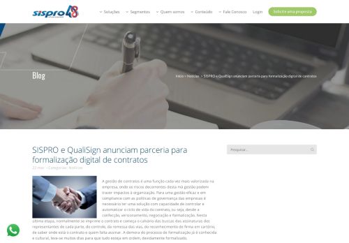 
                            13. SISPRO e QualiSign anunciam parceria para formalização digital de ...