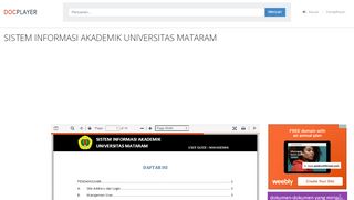 
                            6. SISTEM INFORMASI AKADEMIK UNIVERSITAS MATARAM - PDF