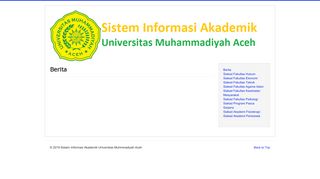 
                            2. Sistem Informasi Akademik Universitas Muhmmadiyah Aceh