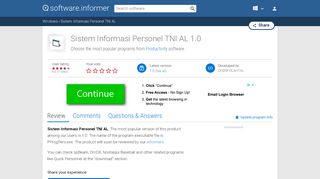 
                            1. Sistem Informasi Personel TNI AL software and downloads ...