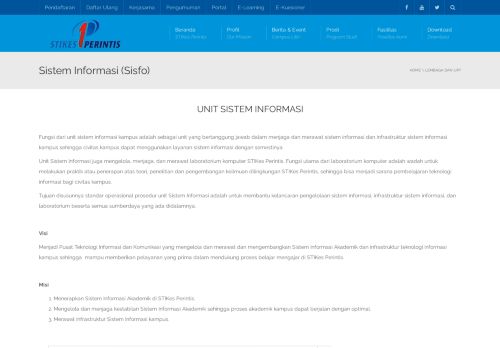 
                            4. Sistem Informasi (Sisfo) | STIKes PERINTIS