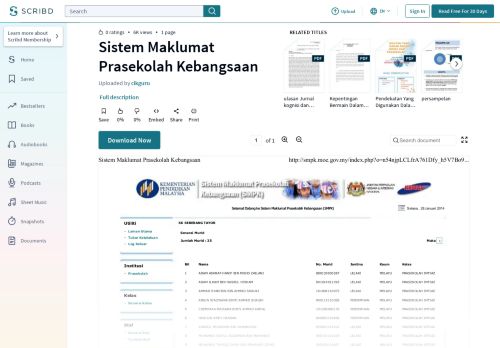 
                            10. Sistem Maklumat Prasekolah Kebangsaan - Scribd