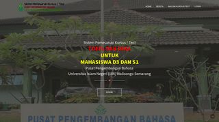 
                            2. Sistem Pemesanan Kursus / Test - UIN Walisongo