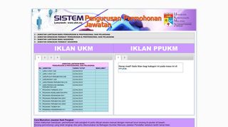 
                            11. Sistem Pengurusan Permohonan Jawatan | UKM