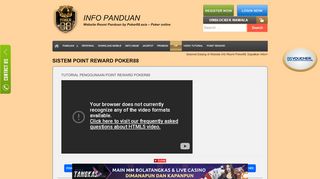 
                            5. Sistem Point Reward Poker88 – INFO PANDUAN