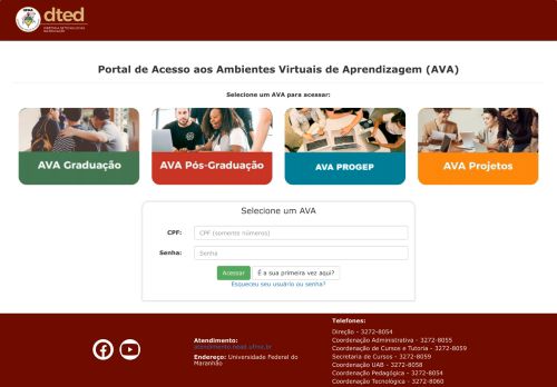 
                            5. Sistema de Acesso a AVAs - NEAD - UFMA