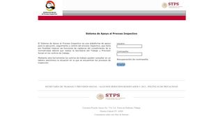 
                            2. Sistema de Apoyo al Proceso Inspectivo - STPS - Secretaría del ...