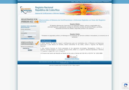 
                            13. Sistema de consultas - Registro Nacional