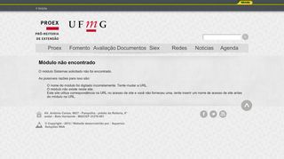
                            5. Sistema de Fomento - Proex - UFMG