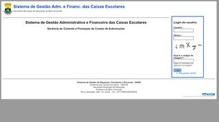 
                            10. Sistema de Gestão Adm. e Financ. das Caixas Escolares | Secretaria ...