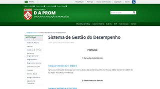 
                            4. Sistema de Gestão do Desempenho - DA Prom - Exército Brasileiro