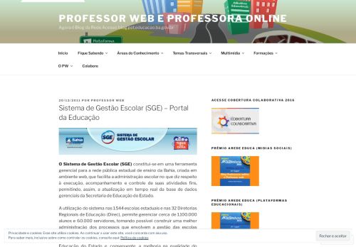 
                            7. Sistema de Gestão Escolar (SGE) – Portal da Educação ...