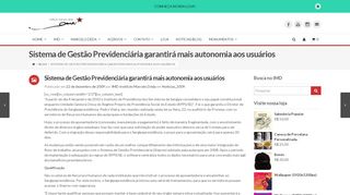 
                            10. Sistema de Gestão Previdenciária garantirá mais autonomia aos ...